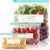 45 Pcs Food Storage Freezer Bags, 3 Sizes Reusable Zip Lock Bags with Expandable Bottom (6L/1.7L/0.8L), BPA Free Heavy Duty Sandwich Bags for Fruits Meat Vegetables Snacks