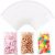 100Pcs Cellophane Bags (8.5x17cm) – Small Self-Seal Clear Cookie Bags for Sweets, Chocolates, Jewellery, Gifts | Floral-Cut Design | Multipurpose Treat Packaging