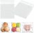 100pcs White Dot Cellophane Bags 10 x 10cm,Self Adhesive Small Plastic Packaging Self-Seal Translucent Cookie Bags Clear Cellophane Bags Dot Opp Sweet Bag for Cookie Chocolates Biscuit Sweets Candy