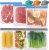 Reusable Zip Lock Bags Large, 6 PCS Gallon Silicone Freezer Bags Ziplock Sandwich Vegetable Bags Snack Bag, Plastic Leakproof Food Storage Pouches for Keeping Lunch, Snack, Fruit, Potato, Travel Items