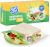 XupZip Reusable Sandwich Bags – 19cm x 17cm Small Zip Lock Bag With Airtight Bamboo Seals – Easy To Open Food Freezer Bags – Heavy Duty Food Bag for Sandwiches & Snacks – 100 Pcs