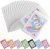 100 PCS Smell Proof Mylar Bags Holographic Packaging Bags, Resealable Odor Proof Bag(White, 3.1 * 5.1inch)
