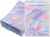 16x24cm Zip Lock Bags, Holographic Large Mylar Foil Ziplock Food Storage Bags Sealable Packaging Gift Pouch for Candy Cookies Jewellery Lash Lip Gloss Sample(Pack of 50)