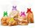 Biodegradable Cellophane Bags (Pack of 50) – 8×12 Inch Flat Bottom Sweet Bags with Bows, Food Safe & Clear Gift Bags for Cookies, Mugs, Party Favours
