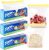 Yoosso 60Pcs Sandwich Bags, Freezer Bags 1L Medium Food Bags Zip Seal Reusable Ziplock Bags for Food Storage, Snacks, Fruits, Expandable Bottom, Transparent