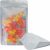 LZLPACKING 100 Pieces Mylar Bags Smell Proof,Resealable Packaging Pouch Bags with Clear Window for Food Storage,stand up pouch bags(silvery, 15 * 23CM/6×9 Inch)