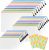 Plastic Wallets Zip Lock Bags – 24PCS A4 Zip Wallets A5 Ziplock Bags Waterproof Document File Folders Plastic Pockets A3 Mesh Zipper Pouch Storage Bag for School, Office, Travel (3 Sizes, 8 Colours)