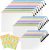 Plastic Wallets Folders Zip Lock Bags – 24PCS A4 Zip Wallets A5 Ziplock Bags Waterproof Document File Folders Plastic Pockets A6 Mesh Zipper Pouch Storage Bag for School, Office, Travel (8 Colours)