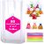 MAARA Small Cellophane Bags, Pack Of 80 (5″X7″/13X18cm) Clear Food Safe Sweet Bags, Flat Bottom Plastic Party Treat Bags With Pull Bows For Cookies, Biscuits, Clear Gift Bags