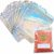 ZOENHOU 100 PCS 20 x 14cm Large Holographic Foil Bags, 7.8×5.5 Inch Resealable Mylar Zip Lock Bags, Holographic Packaging Bag Smell Proof Bags for Party Candy Cookie Favor Food Jewellery Storage